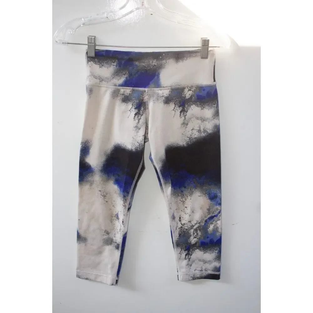 NWOT Lululemon Wunder Under Crop Milky Way Multi Legging Abstract Size 4